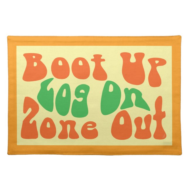 Zone Out! Placemat (Front)