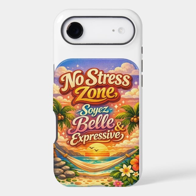 zone sans stress-beaute et expression Case-Mate iPhone case (Back)
