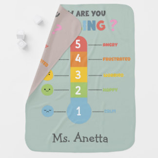 Zones of Regulation How are you Feeling?  Baby Blanket