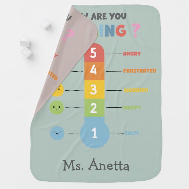 Zones of Regulation How are you Feeling?  Baby Blanket (In Situ)