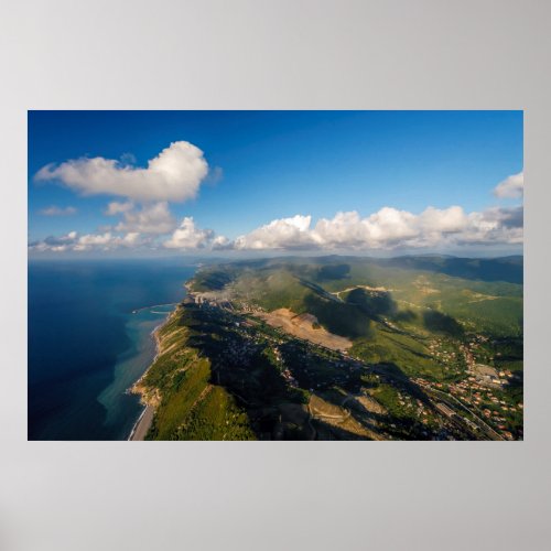 Zonguldak Aerial Black Sea Coast Of Turkey Poster