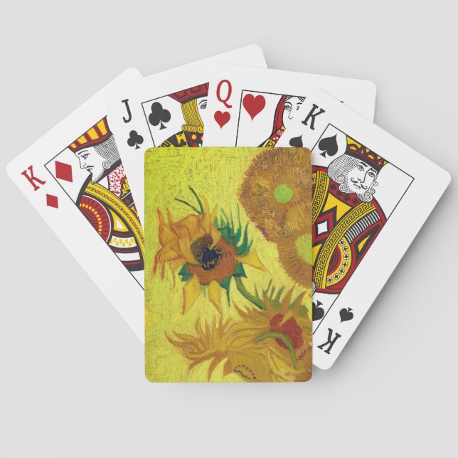 Zonnebloemen (Van Gogh) Poker Cards (Back)