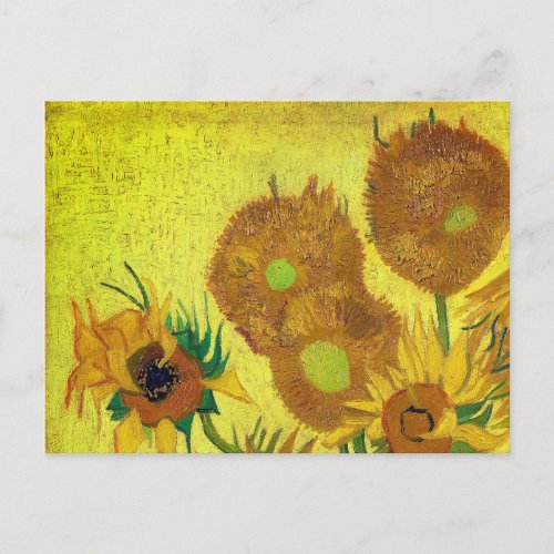 Zonnebloemen Van Gogh Postcard