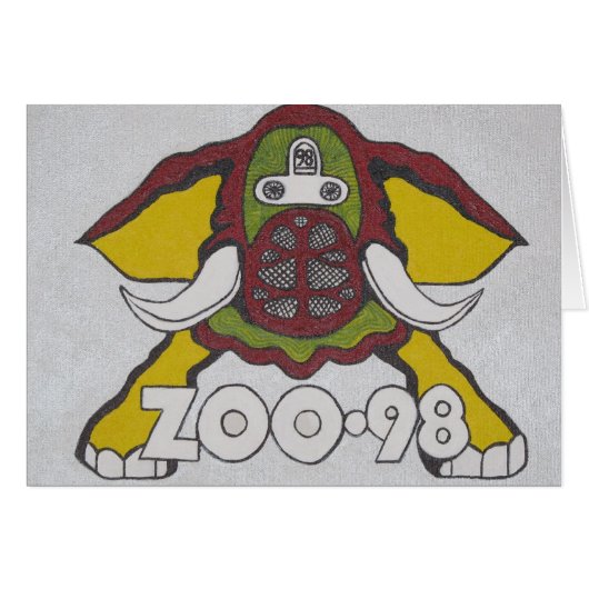 Zoo 98 Elephant Cards (Front Horizontal)