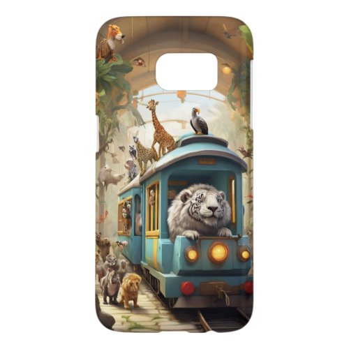 Zoo Adventures Safari Scene Art Samsung Galaxy S7 Case