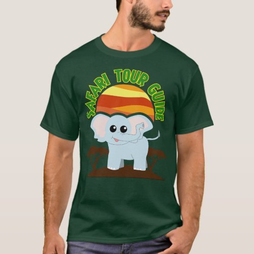 Zoo and Safari Tour Guide Elephant Costume Gift fo T_Shirt