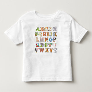 Zoo Animal Alphabet Letters ABCs Learning Toddler T-shirt