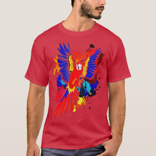 Zoo Animal Bird Macaw Colorful Parrot T-Shirt