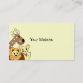 Zoo Animal Business Card (Back)