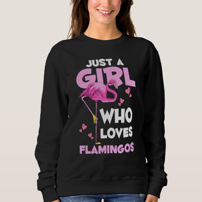 Zoo Animal Exotic Bird Women Just A Girl Who Loves Sweatshirt (Front)