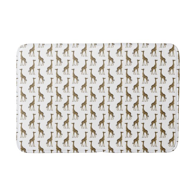 ZOO ANIMAL GIRAFFE BATH MAT (Front)