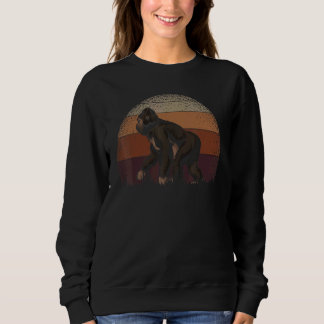 Zoo Animal  Gorilla  Ape Monkey Retro Gorilla Sweatshirt