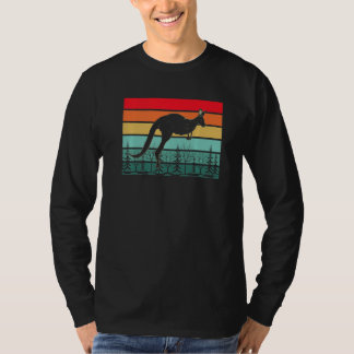 Zoo Animal Outback Australia Animal Retro Kangaro T-Shirt