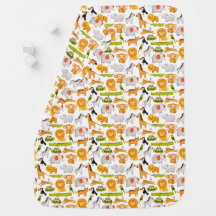 Zoo Animal Party Baby Blanket