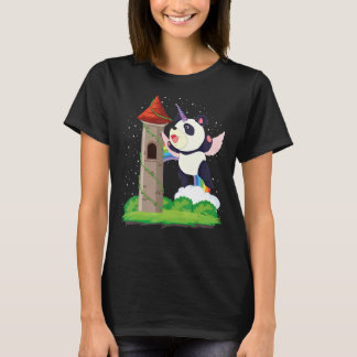 Zoo Animal Rainbow Pandacorn Magical Fairytale Uni T-Shirt