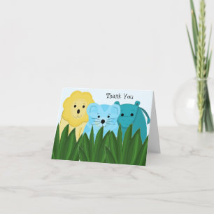 Zoo Animal Thank You Card