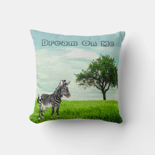 Zoo Animal /Zebra Kids Bedroom Throw Pillow