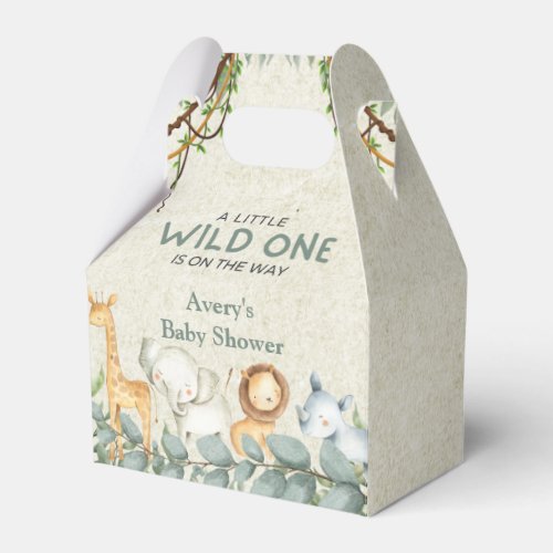 Zoo Animals Baby Shower Safari Jungle Favor Boxes