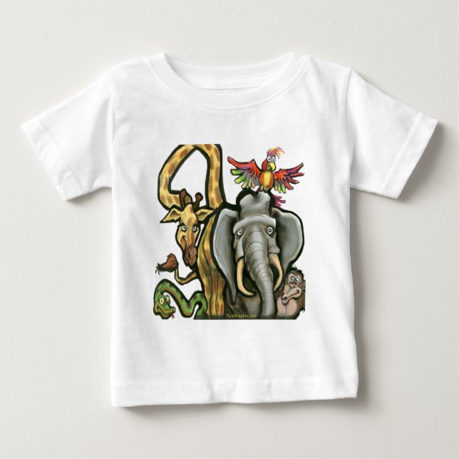 Zoo Animals Baby T-Shirt (Front)