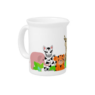 Zoo Animals Beverage Pitcher