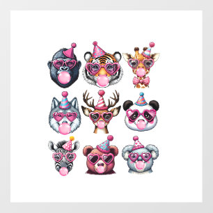 Zoo Animals Birthday Party Wildlife Lovers Boys Gi Wall Decal