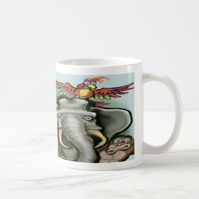 Zoo Animals Coffee Mug (Right)