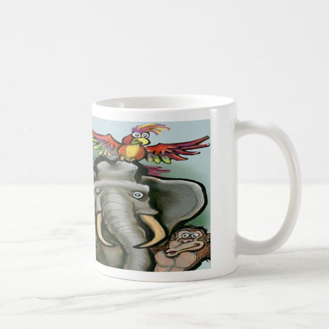 Zoo Animals Coffee Mug (Right)