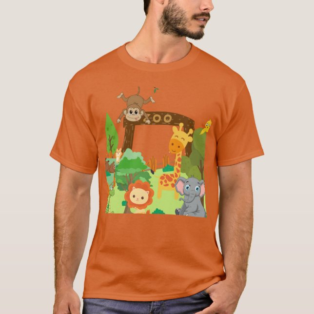 zoo animals Design friend T-Shirt (Front)