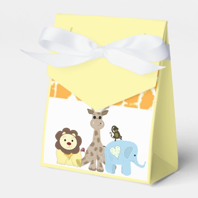 Zoo Animals Favor Boxes (Front Side)