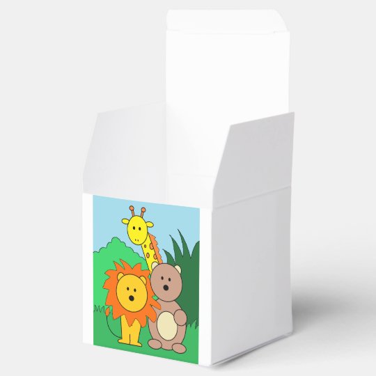 "Zoo Animals" Favor Boxes