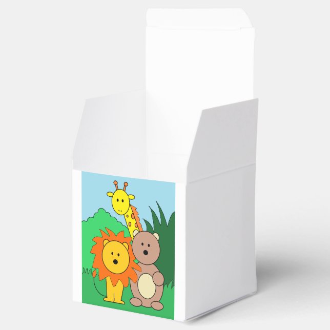"Zoo Animals" Favor Boxes (Opened)