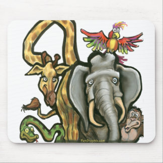 Zoo Animals Mouse Pad