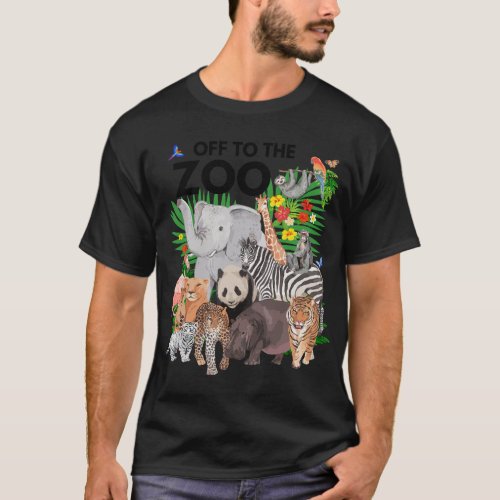 Zoo Animals Safari Party A Day At The Zoo Safari Z T_Shirt