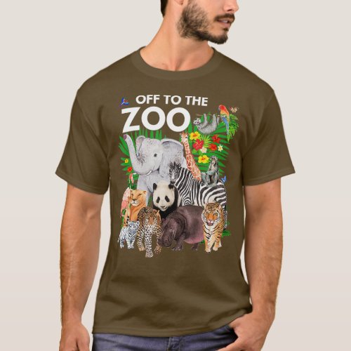 Zoo Animals Safari Party A Day At The Zoo Safari Z T_Shirt