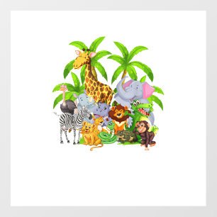 Zoo Animals Safari Wildlife Birthday Party A Day A Wall Decal