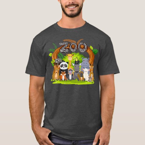 zoo animals sticker T_Shirt