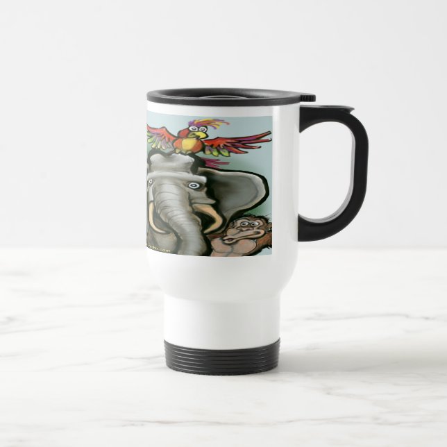 Zoo Animals Travel Mug (Right)