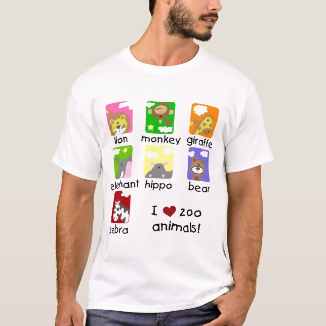Zoo Animals Tshirts and Gifts (Front)