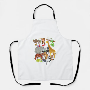 Zoo Animals Wildlife Birthday Party Zoo Day 26 Ani Apron