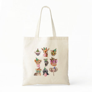 Zoo Animals Wildlife Birthday Party Zoo Day Animal Tote Bag
