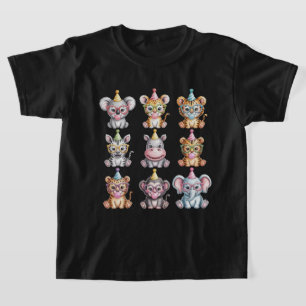 Zoo Animals Wildlife Birthday Party Zoo Day T-Shirt