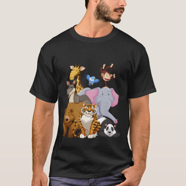 Zoo Animals Wildlife Dayee family T-Shirt (Front)