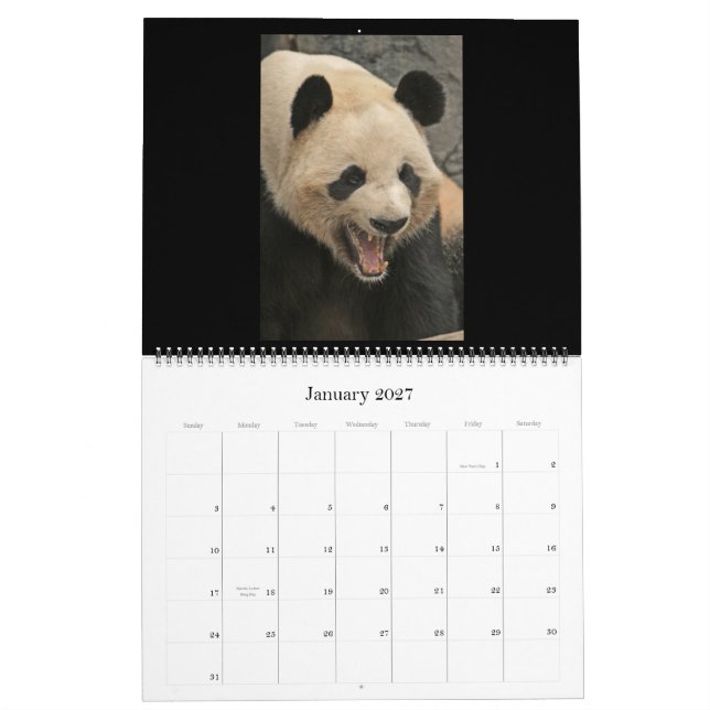 Zoo Atlanta 2012 Calendar (Jan 2027)