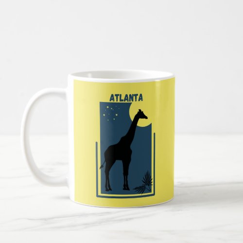 Zoo Atlanta Georgia Vintage Giraffe Coffee Mug