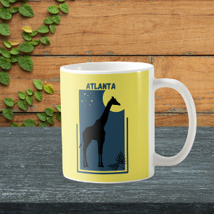 Zoo Atlanta Georgia Vintage Giraffe Coffee Mug