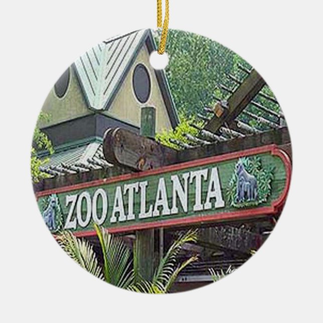 Zoo Atlanta, Zoo Atlanta Ornament, Zoo Atlanta  Ceramic Ornament (Front)