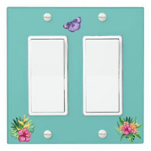 Zoo Babies With Flowers Light Switch Cover