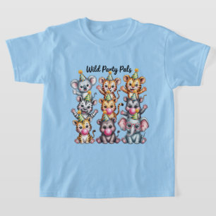 Zoo Birthday Party Animals, Fun Party Animal Squad T-Shirt
