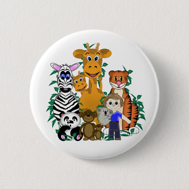 ZOO Boy Pinback Button (Front)