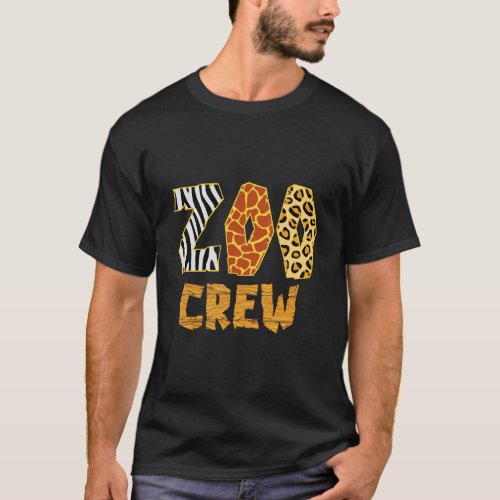 Zoo Crew Animal Print For Kids Or Adults Zoo Group T_Shirt